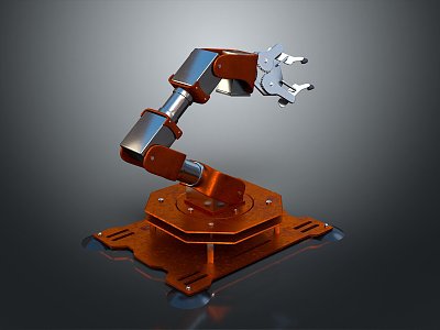 Modern Mechanical Arm Robot Arm Robot Arm Robot Head 3d model