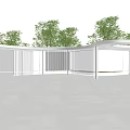 Modern gallery pavilion landscape gallery landscape pavilion landscape structure landscape sketch landscape architecture 3d model