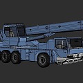 Modern crane truck crane 3d model