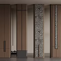 Modern Interior Columns With Wooden Panels And Intricate Decorative Patterns In Contemporary Design