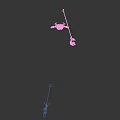 Game Fantasy Character With Pink Hair Elven Ears White Top And Winged Staff
