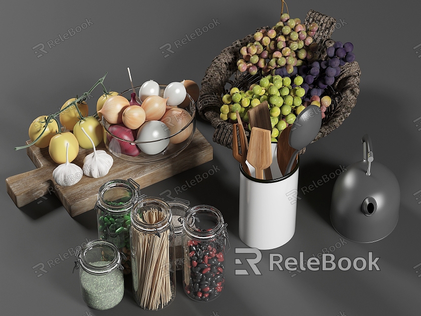 Modern kitchen supplies fruit model