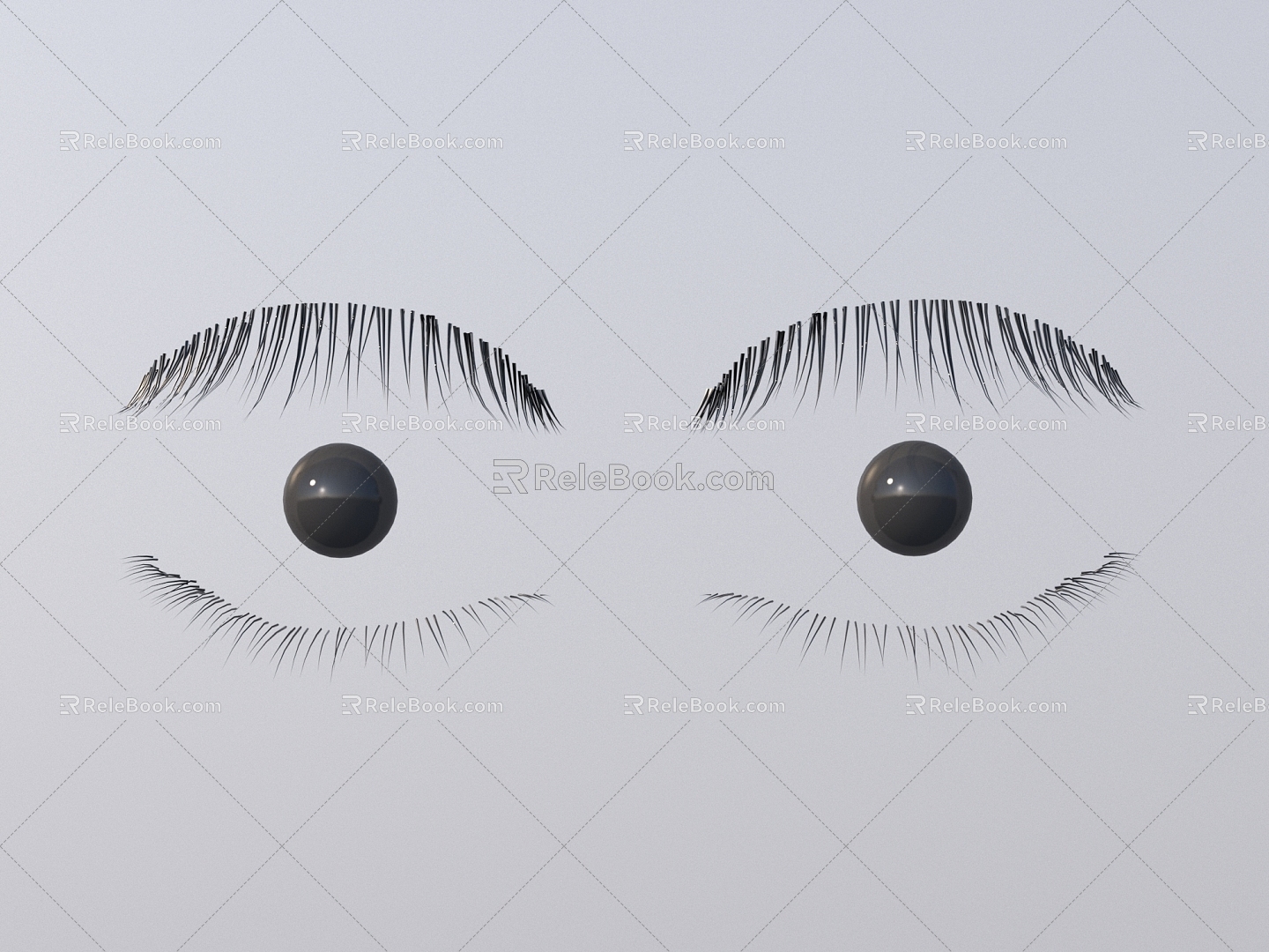 Eyelash 3D Model 2018 3d model