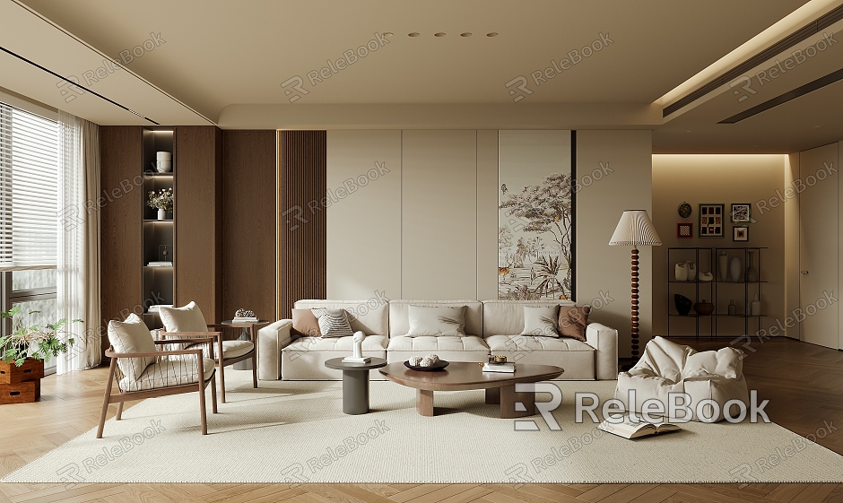 Middle Style Living Room model