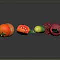 Fresh Colorful Vegetables For Healthy Diet Including Tomato Carrot Onion Cucumber And Green Leaves