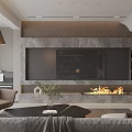 Modern Stylish Open Plan Living And Dining Room With Elegant Neutral Tone Interior Home Design