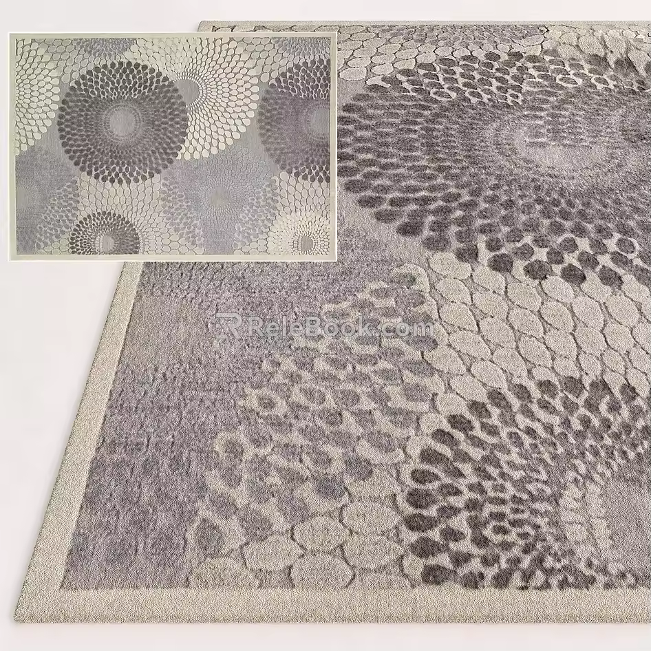 Square carpet 3d model