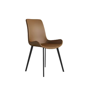 Minismal Restaurant Dining Chair 3d model