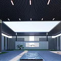 Modern Gate Simple Entrance Gate 3d model