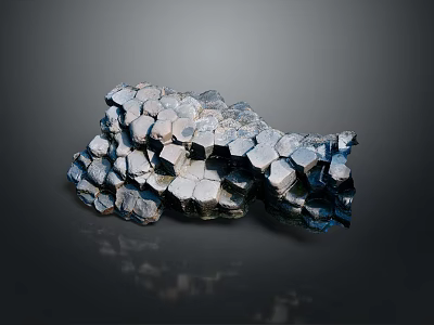 Industrial Equipment Raw Material Hexagonal Metal Ore Structure For Industry Use 3d model