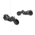 Two Modern Motorcycles Showcasing Streamlined Body And Bold Wheel Design On White Background
