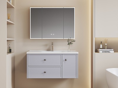 Modern Bathroom Cabinet Simple Bathroom Cabinet French Bathroom Cabinet Toilet Washbasin model