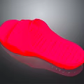 Bright Red Slippers with Textured Sole Stylish Indoor Home Comfortable Shoes