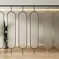 Partition Screen Glass Partition Glass Screen Partition Wall 3d model