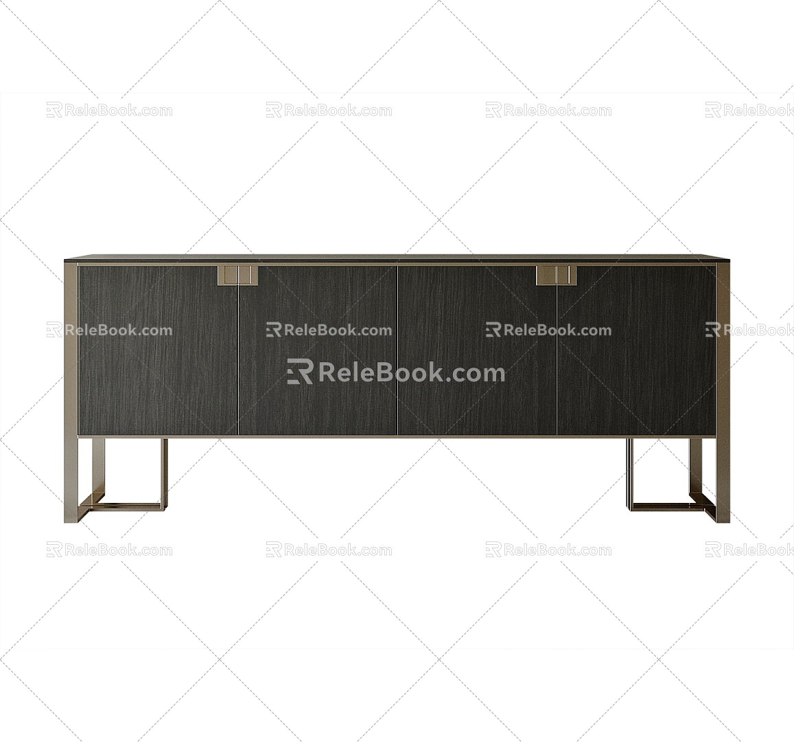 Modern Side Cabinet 3d model