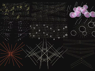 Modern Landscape Lights Commercial Landscape Lights Colorful Lights String Lights Atmosphere Decorative Lights Star Lights Star Lights Hanging Tree Lights Colored Ball Chandeliers 3d model