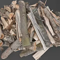 Arbor Seasoned Firewood Pile With Rustic Logs Stacked Naturally For Burning Purposes