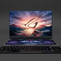 High Performance Gaming Laptop With ROG Logo Display RGB Backlit Keyboard And Sleek Design