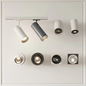 Modern spotlight downlight spotlight track light 3d model