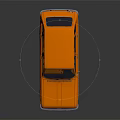 Yellow Vintage Compact Car Featuring 4 Door Classic Design And Reflective Finish