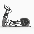 Modern Fitness Equipment Treadmill Elliptical Machine 3d model