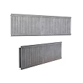 Modern Metallic Radiators with Striped Design for Efficient Home Heating Solutions 3d model