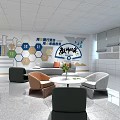 Patriotic Hall Interior Design With National Spirit Theme And Modern Sofas Coffee Tables