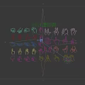 2D Character Hand Gestures Minimalist Wall Decor For Creative Home Decoration