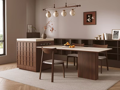 Middle Ancient Style Island Table 3d model