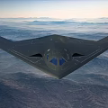Advanced Stealth Fighter Jet Flying Over Mountain Ranges With Sleek Aerodynamic Design At High Altitude