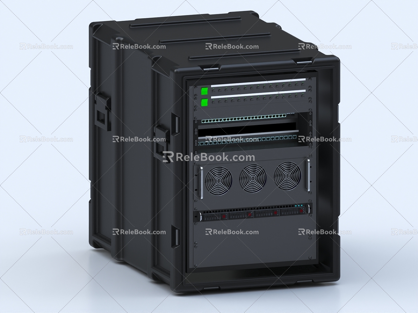 Server Unit Blade Machine Cabinet Network Equipment Industrial Equipment Service Unit 3d model