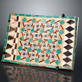 Intricate Colorful Mosaic Decorative Panel With Geometric Patterns And Vibrant Designs
