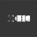 White Semi Truck With Sleeper Cab Orange Reflective Stripes And Modern Design