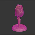 Fresh Purple and Green Artichoke Vegetable Displayed On Wooden Base Against Dark Background