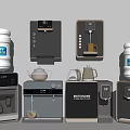 Modern Household Electrical Appliances Including Water Dispensers Coffee Machines And Kettles