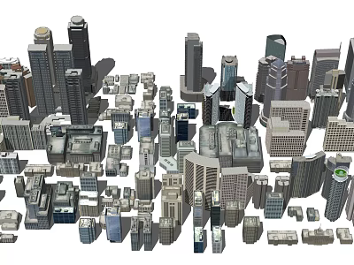 Birds Eye View Planning Of Urban City Building Layout And Architecture 3d model