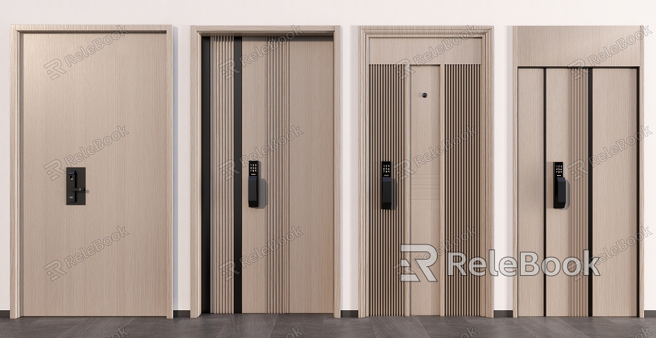 Modern security door entry door model