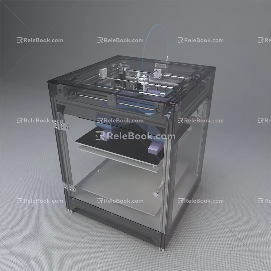 Modern printer boiling spark printer 3d model