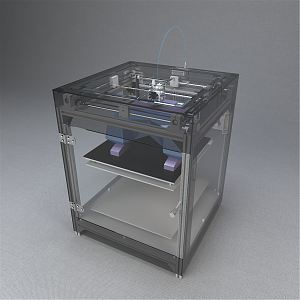 Modern printer boiling spark printer 3d model