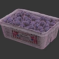 Full of Plump Juicy Fresh Blueberries in Cardboard Container with Label
