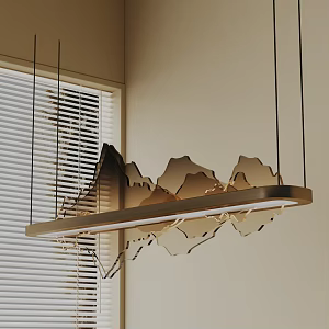 Modern chandelier 3d model