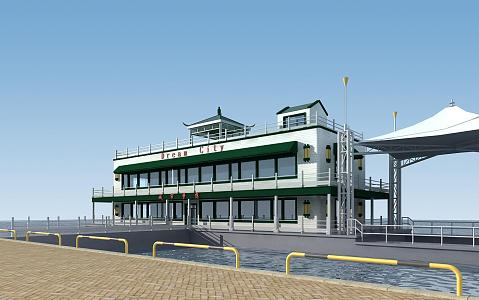 New Chinese Wharf 3d model