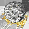 modern engine aero engine aero engine 3d model