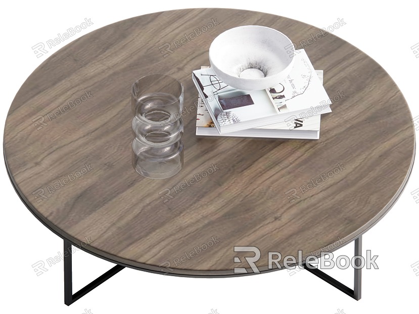 Coffee table round coffee table model