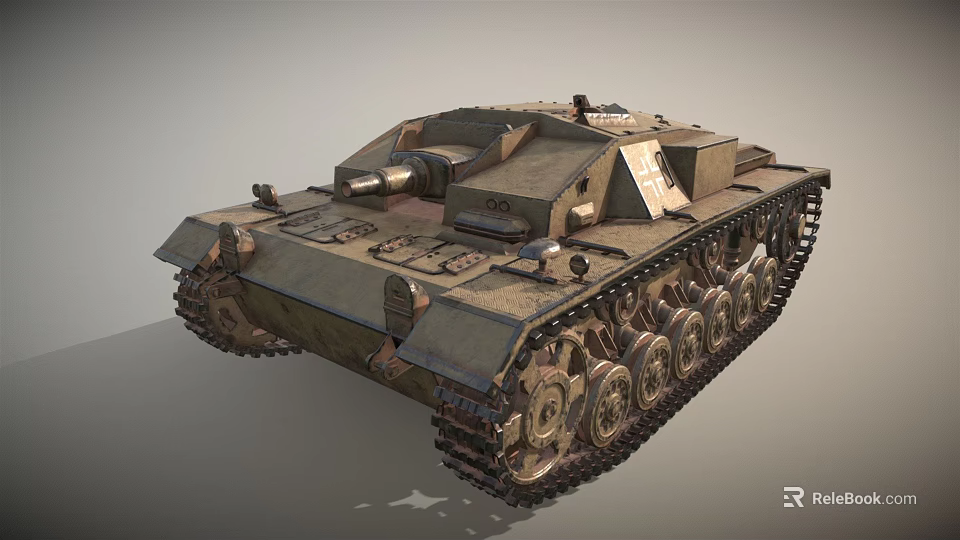 Vintage Military Tank With Detailed Tracks Turret Armor And Historical Structure 3d model 