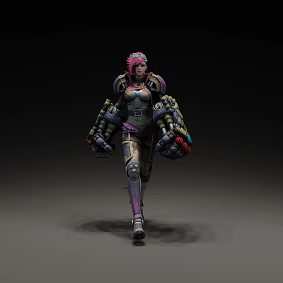 Modern game character toy 3d model