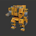 modern robot voxel robot 3d model