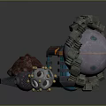 Sci-fi Items Sci-fi Components High-tech Components Sci-fi Equipment Sci-fi Scene Sci-fi Environment Game Scene 3d model