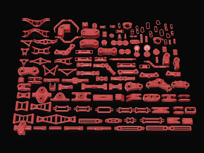 Modern Parts 3d model