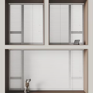 Modern Idea Venetian Blinds Window Dreamy Curtain 3d model